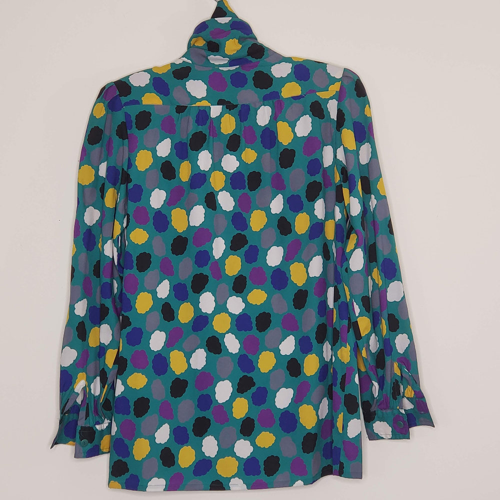 Ashton and Tibbs high neck buttondown blouse - Picture 3 of 6